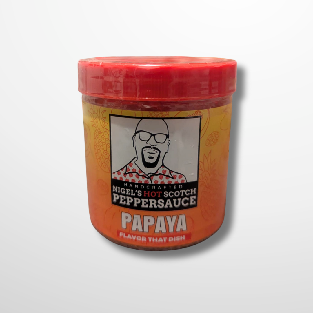 Nigel's Pepper Sauce - Papaya, Mango, Pineapple, Apple Chutney, Lime Pickle