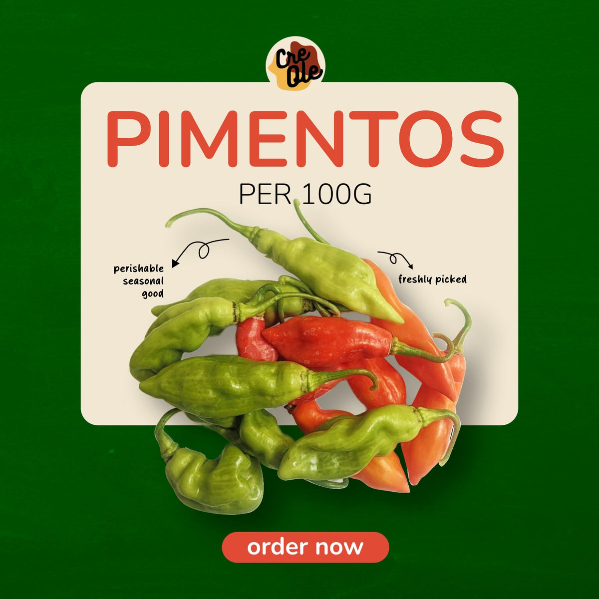 Fresh Pimento Peppers